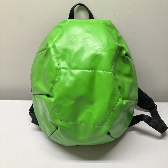 2016 Teenage Mutant Ninja Turtles 3D Shell Backpack Green 16” Soft Structured - Picture 1 of 16